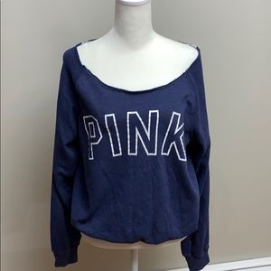 PINK. Off shoulder Sweatshirt  Sz S
